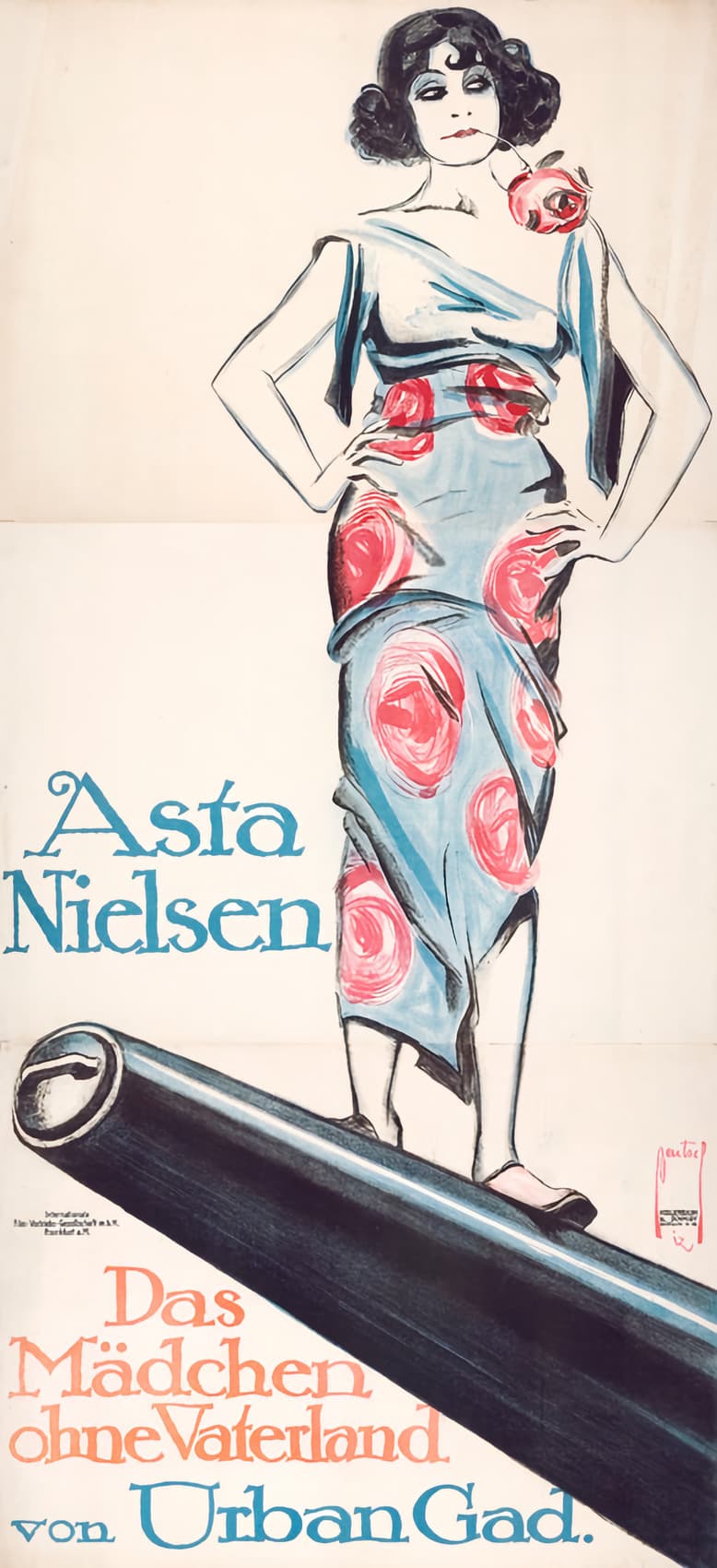 Das Mädchen ohne Vaterland — poster for Das Mädchen ohne Vaterland (1912)