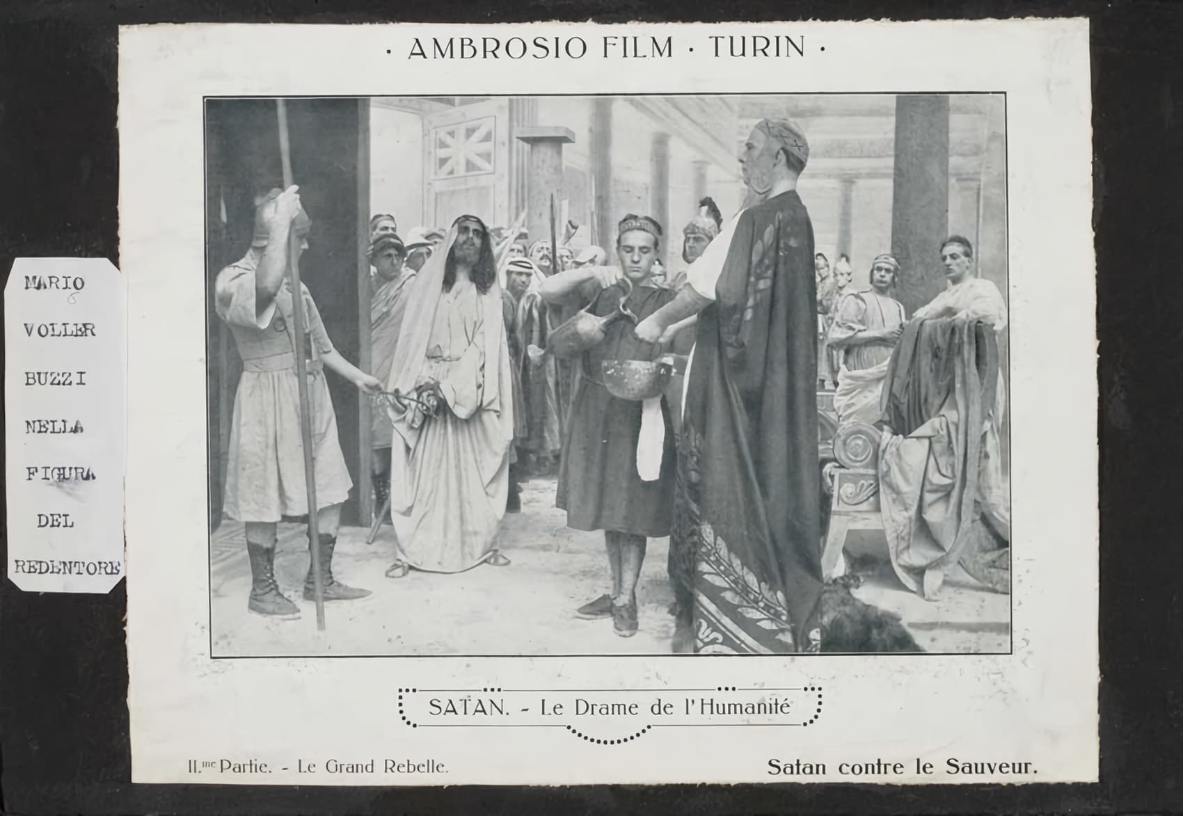 Satana — Ambrosio lobby card — poster for Satana (1912)