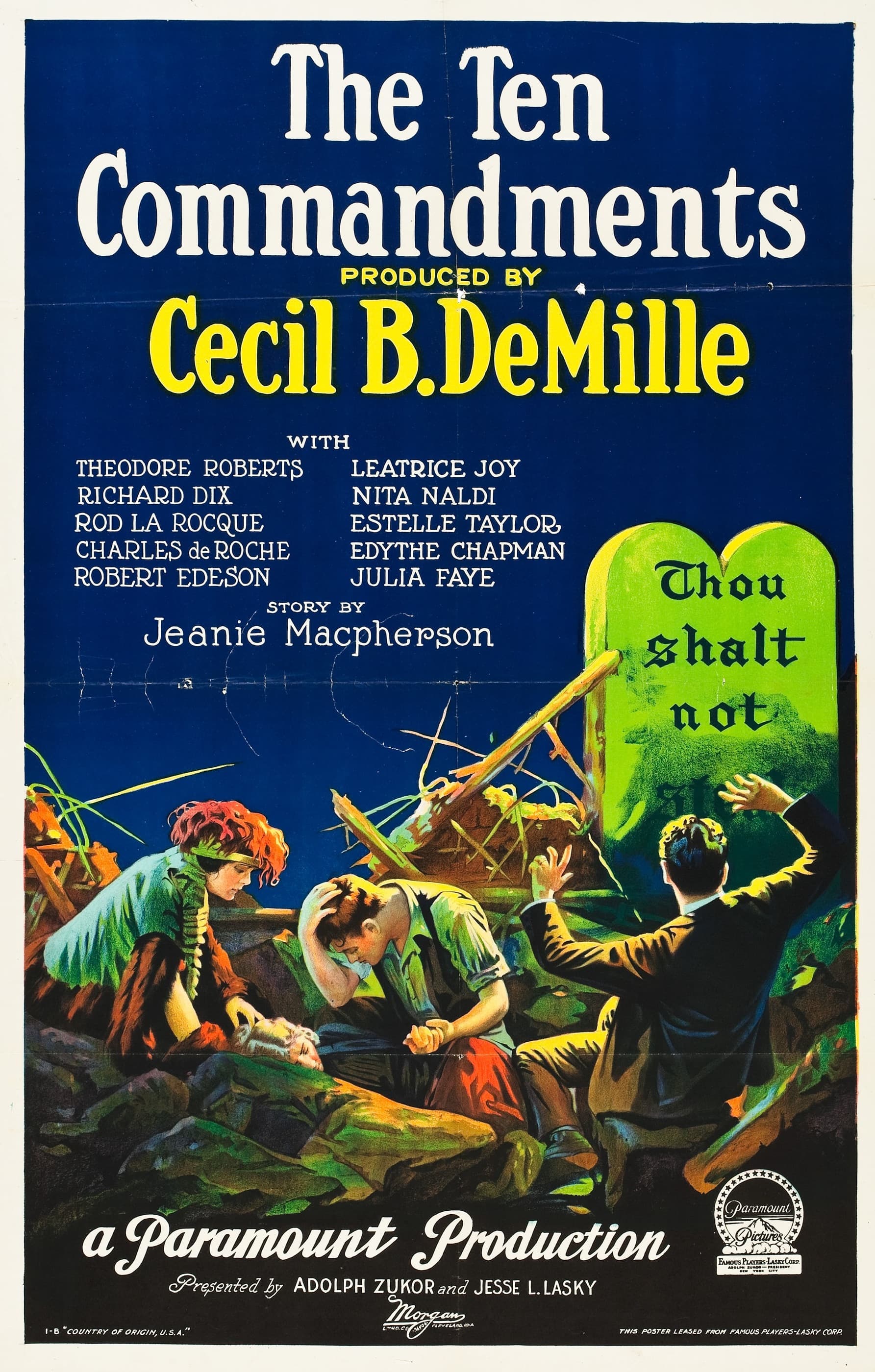 The Ten Commandments — poster for The Ten Commandments (1923)