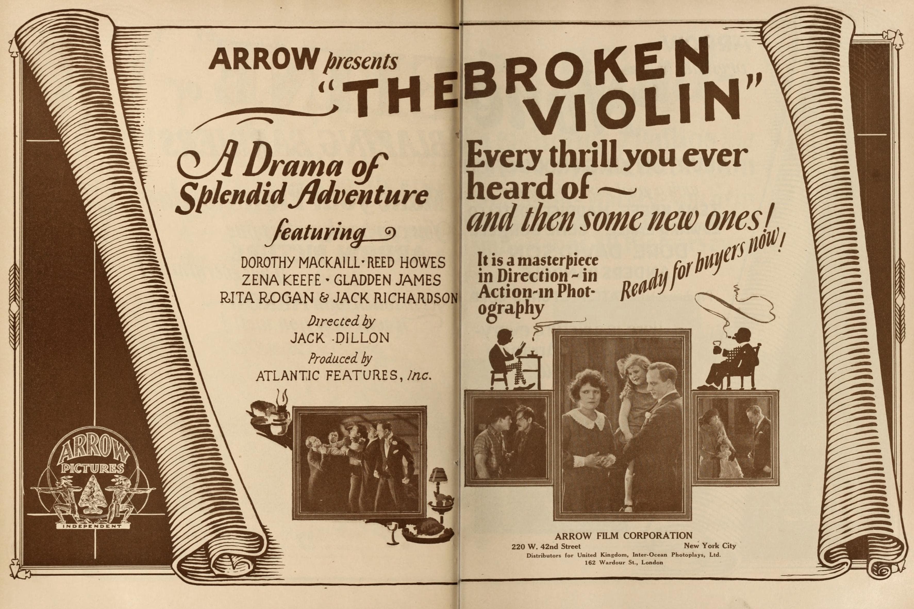 The Broken Violin — poster for The Broken Violin (1923)
