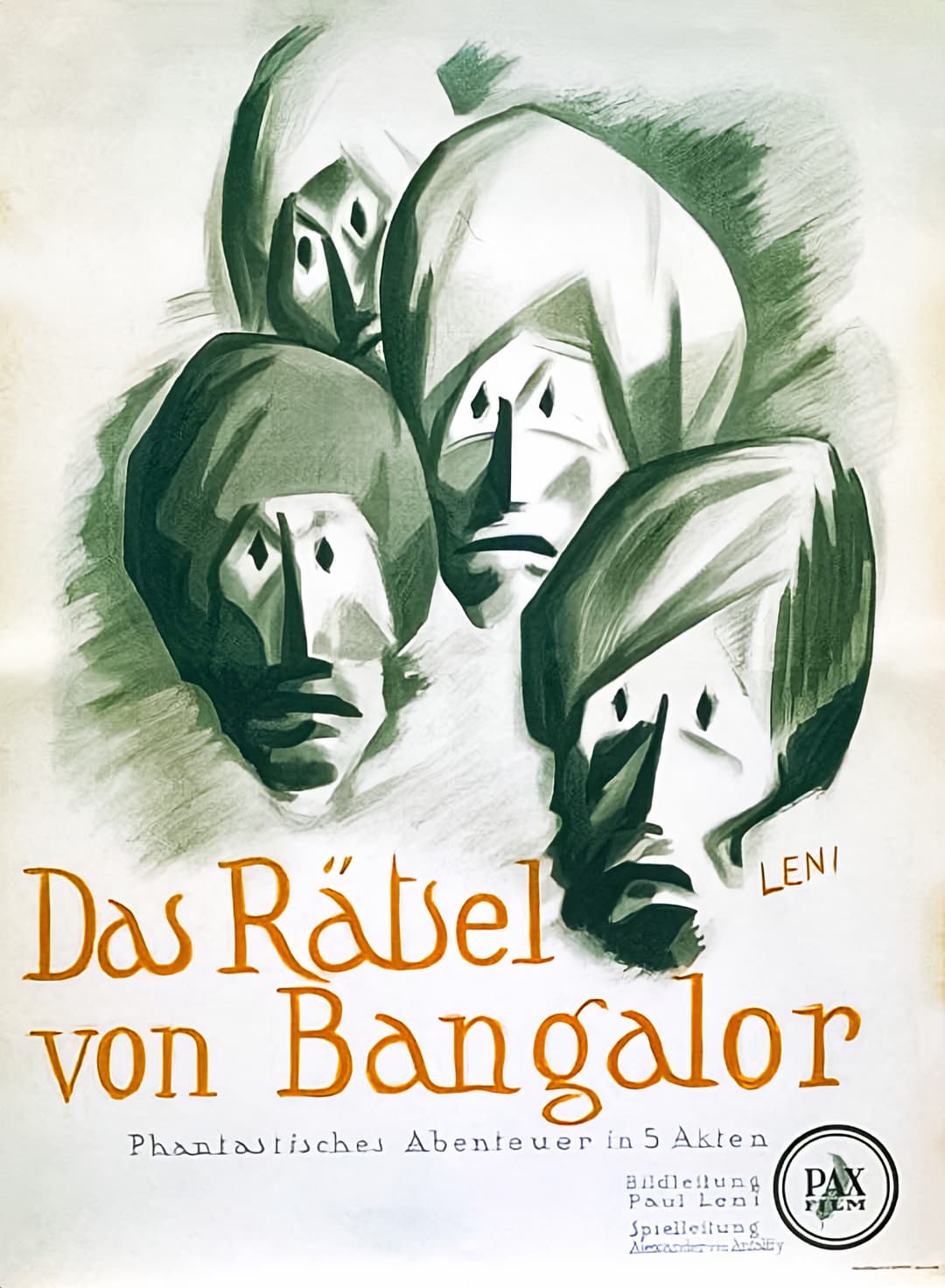 Das Rätsel von Bangalor, Paul Leni