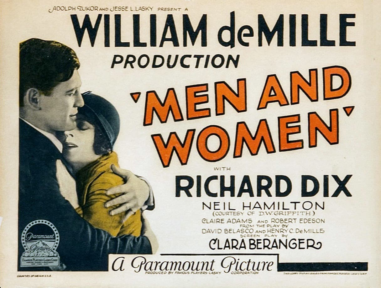 Men and Women (1925) — Lobby Card — poster for Men and Women (1925)