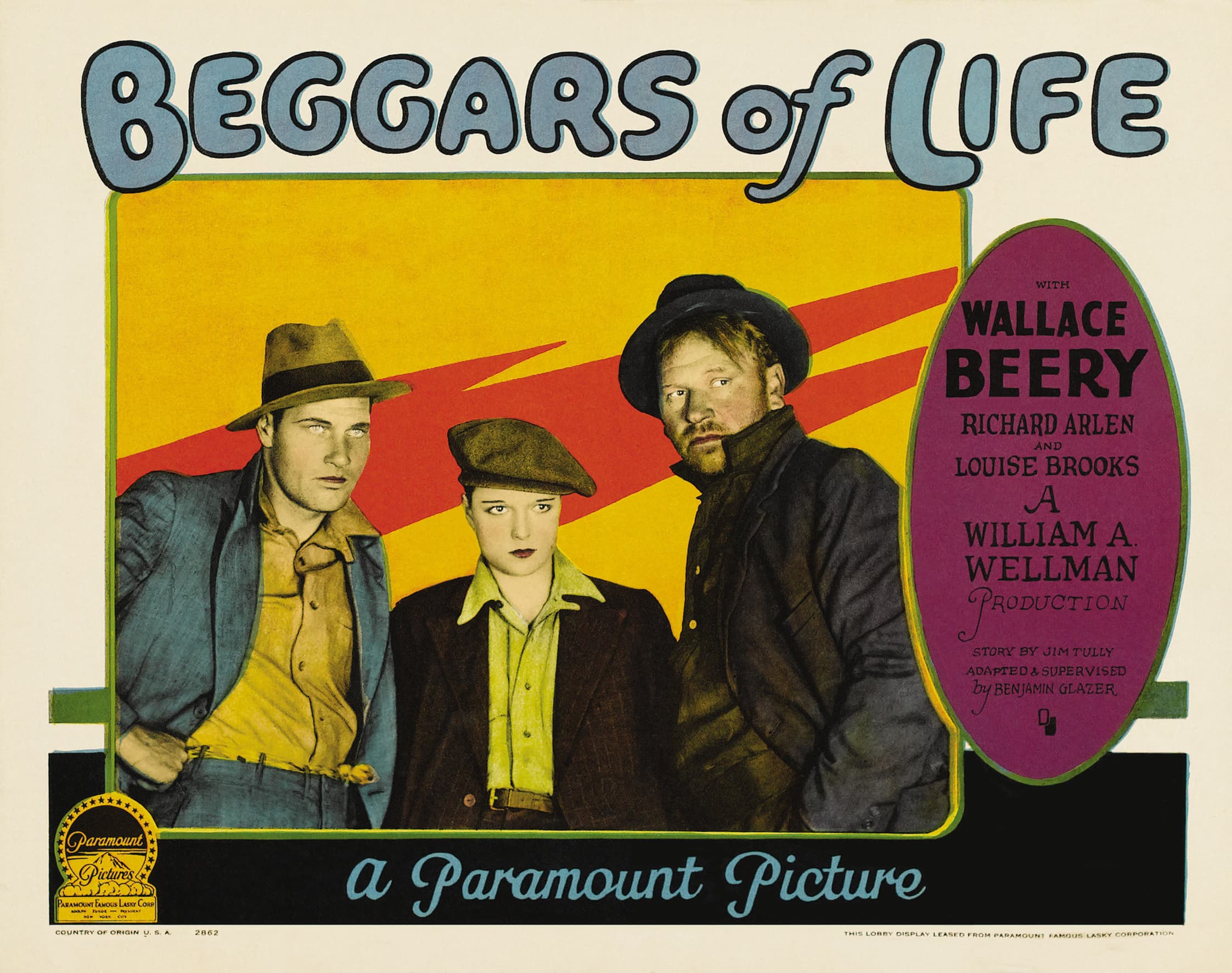 Beggars of Life (1928) — Lobby Card — poster for Beggars of Life (1928)