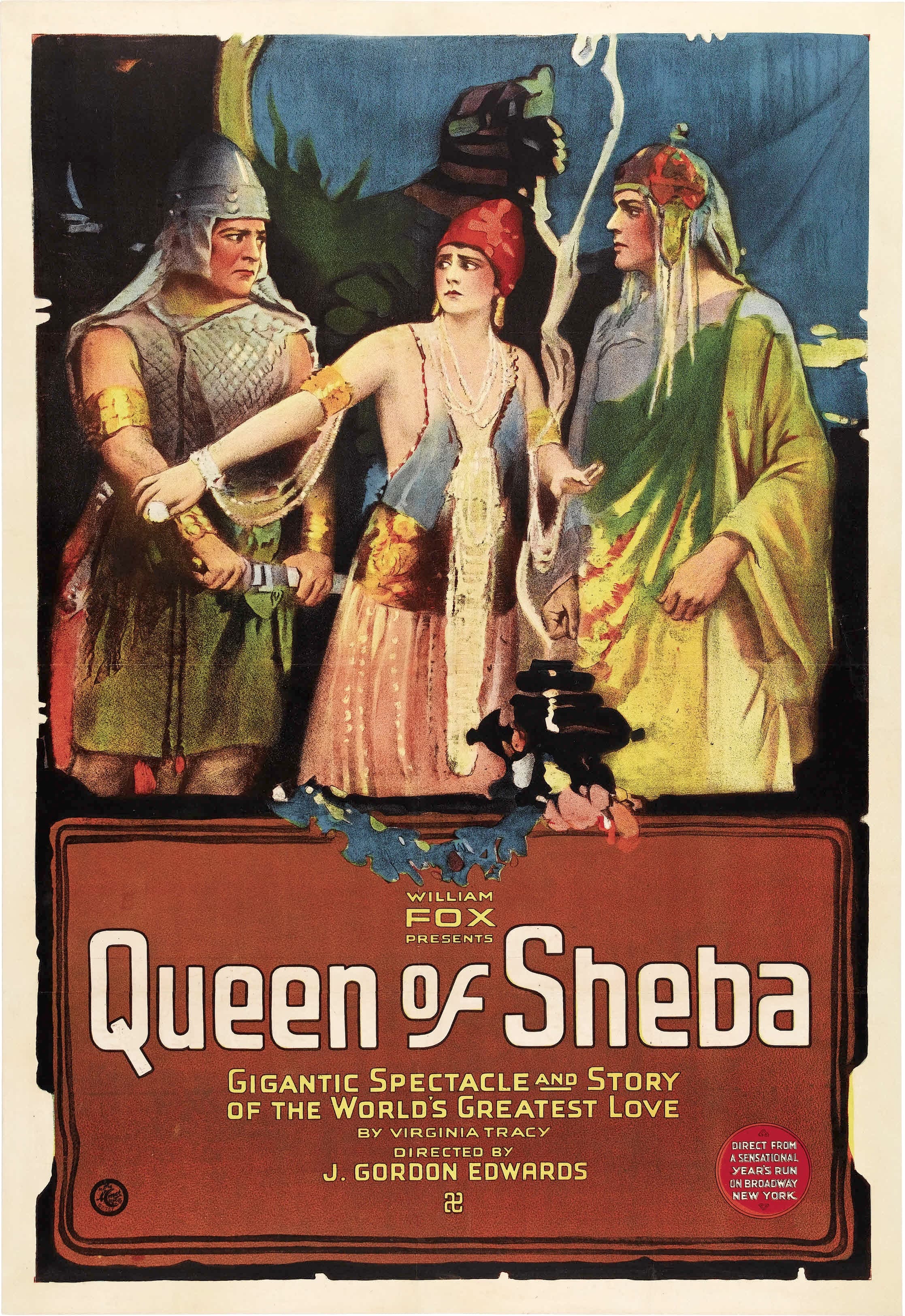 The Queen of Sheba — poster for The Queen of Sheba (1921)
