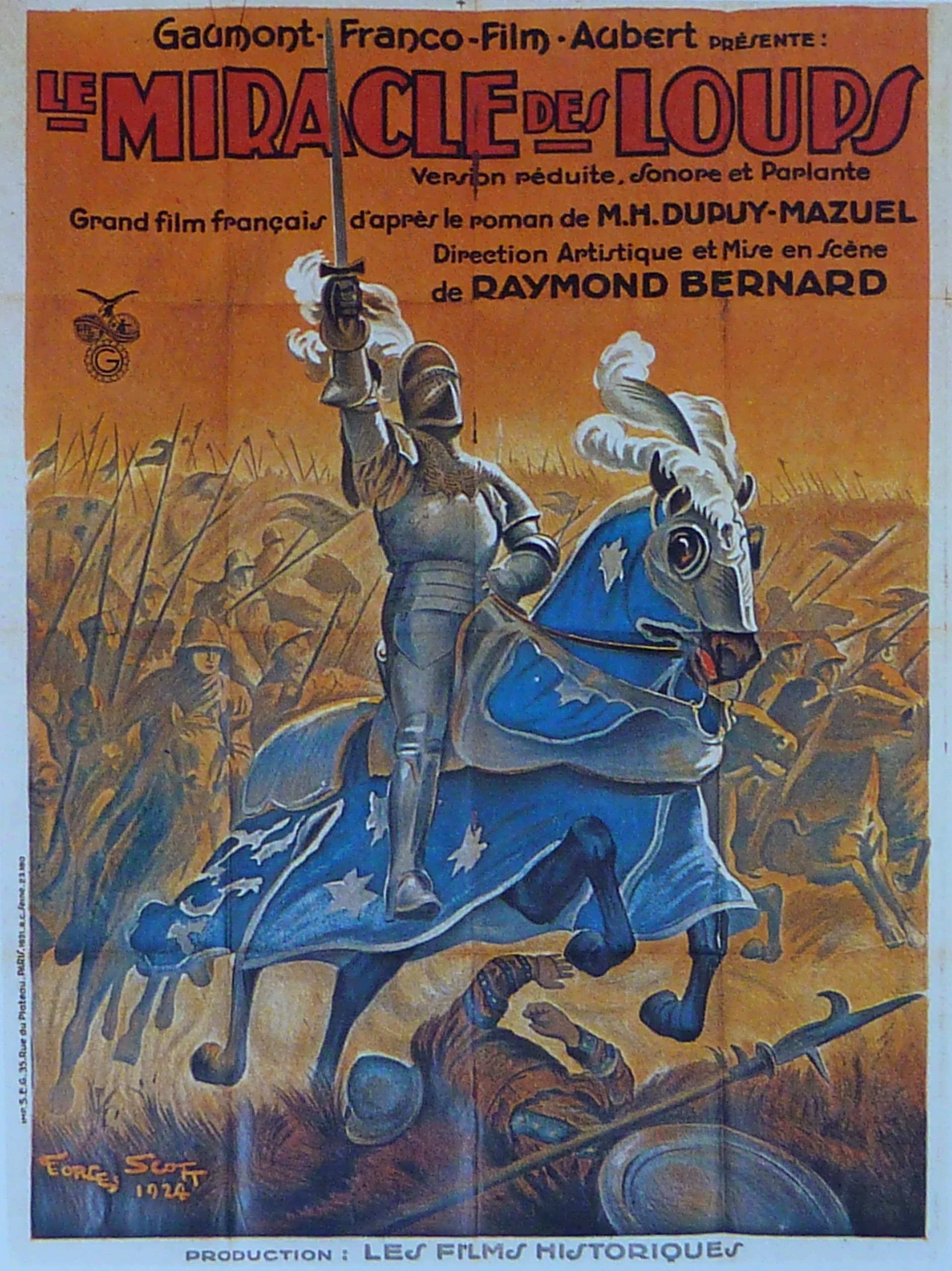 Le Miracle des loups — poster for Le Miracle des loups (1924)